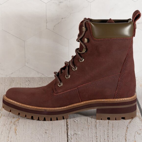Timberland Courmayeur Valley 6" Boot Color Burgundy Size 11 B (M) - Picture 8 of 16